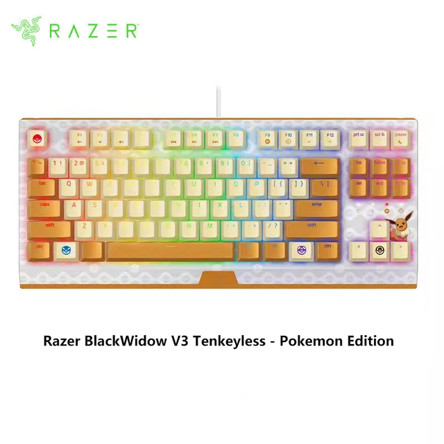 Razer blackwidow V3 tenkeyless (グリーンスイッチ) ポケモン限定版87キーメカニカルゲーミングキーボード -  AliExpress