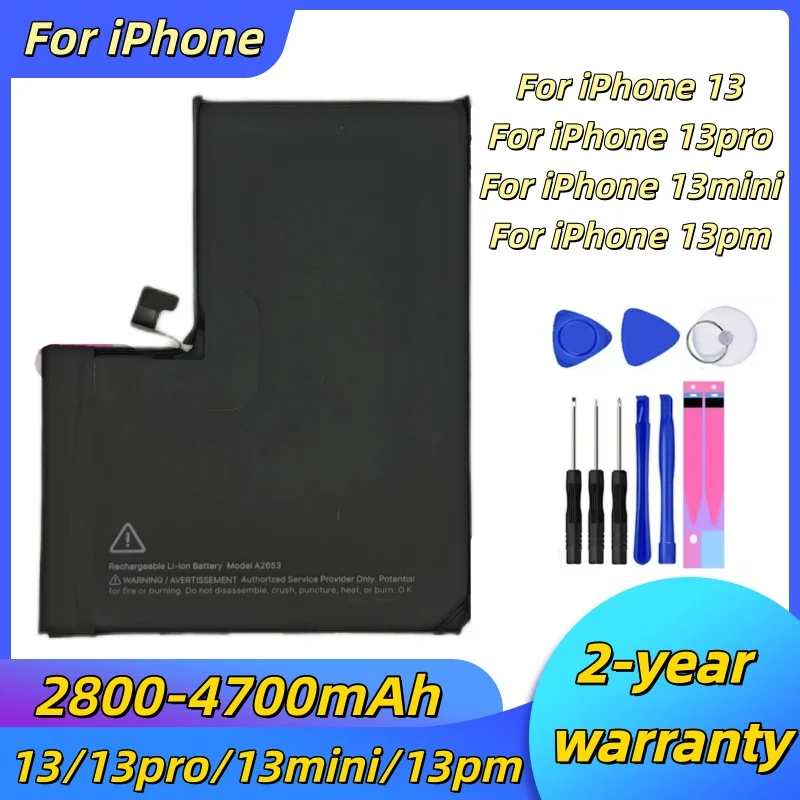 New lithium battery For iPhone 3501mAh-5000mAh Replacement Battery is suitable For iPhone 13/13pro/13mini/13promax