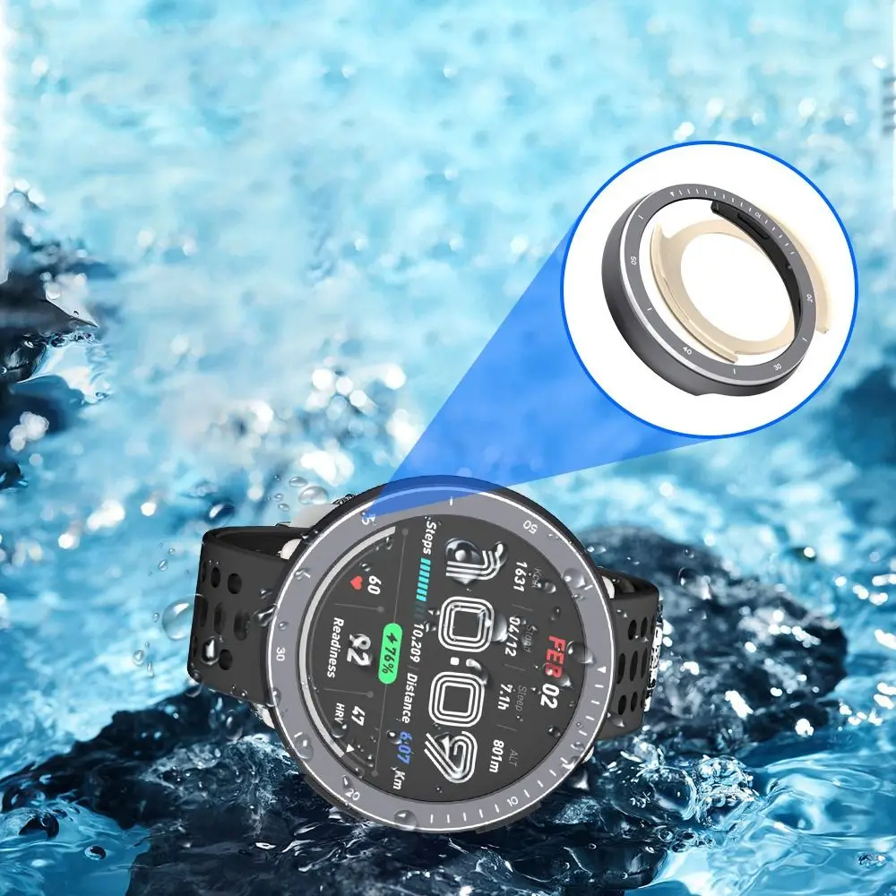 Sostituzione della lunetta dell'orologio in metallo, custodia protettiva antiurto per orologio, protezione per schermo antigraffio per Amazfit Active 2