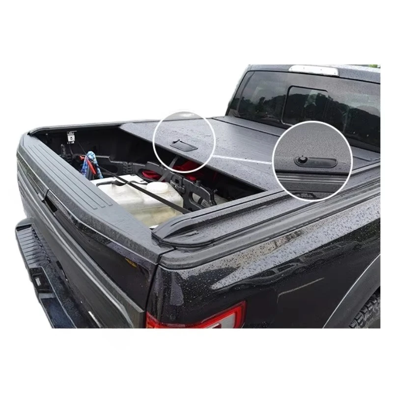 

High Quality Waterproof Manual Operated Aluminum Tonneau Cover NP300 Ranger Navara Pickup Truck Bed Retractable Roller Lid