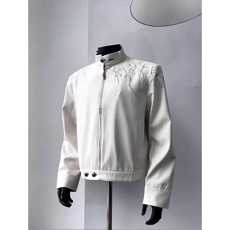 Short Stand-Up Jacket Vintage Premium Aviator Tooling Jacket