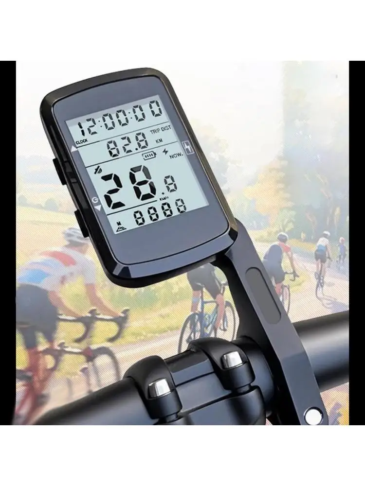AliExpress MEROCA Bicycle Wireless Computer GPS 2.4 Inch LCD Speedometer And Odometer With Extended Bracket Base Bike Stopwatch Cycling Accessory