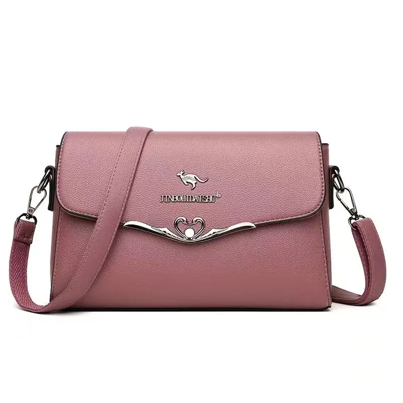 Kangaroo Leather Texture Women 2023 New Mother Large Capacity Soft Leather Ladies Shopping Shoulder Messenger Crossbody Bags