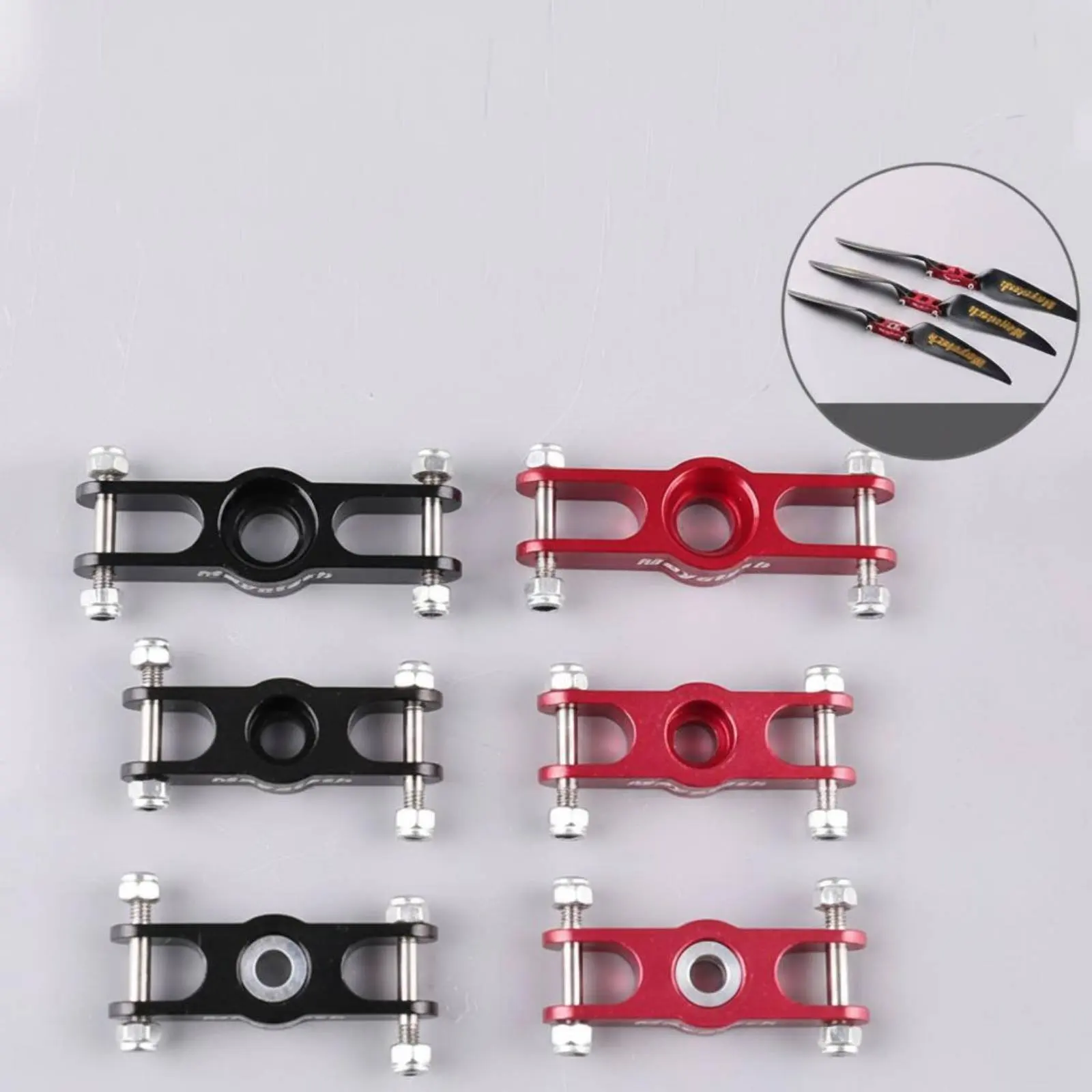 Folding Propeller Adapter CNC Machined Folding Prop Hub RC Plane Propeller Holder High Strength Model Aircraft Part Metal Body