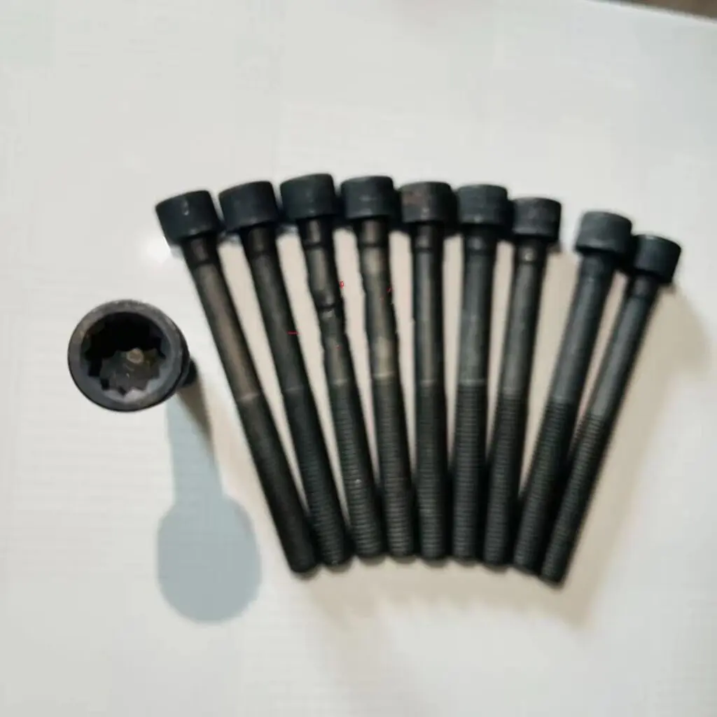 Auto parts High quality 10 pcs/lot  Cylinder Head Bolt For FAW V80 T80 1.5