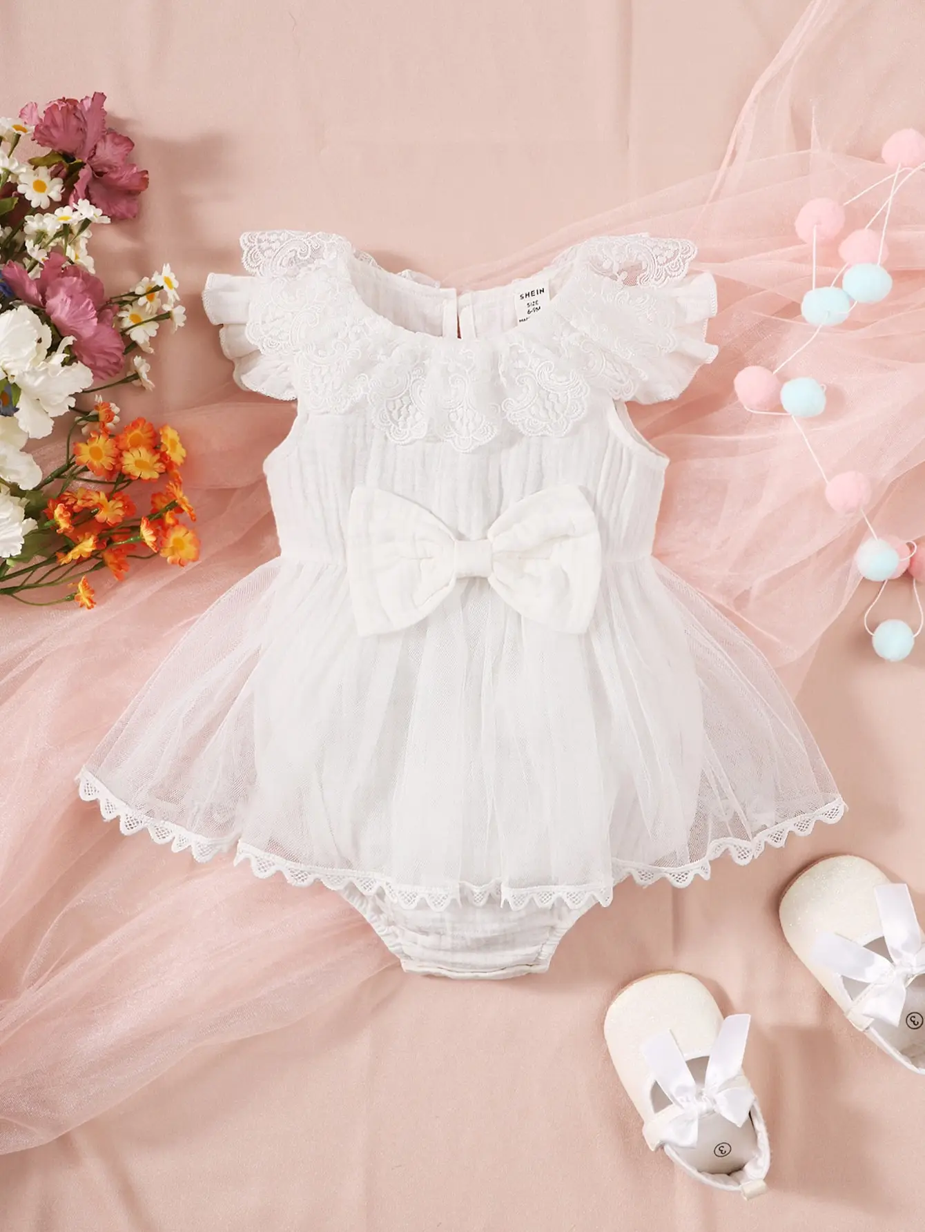 Baby summer fashion elegant refreshing comfortable breathable cute jumpsuit.