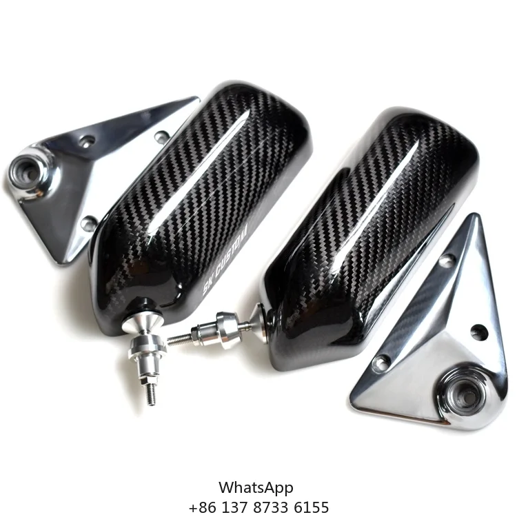 Universal Carbon Fiber Car Side Rear View Mirror In Car Door
