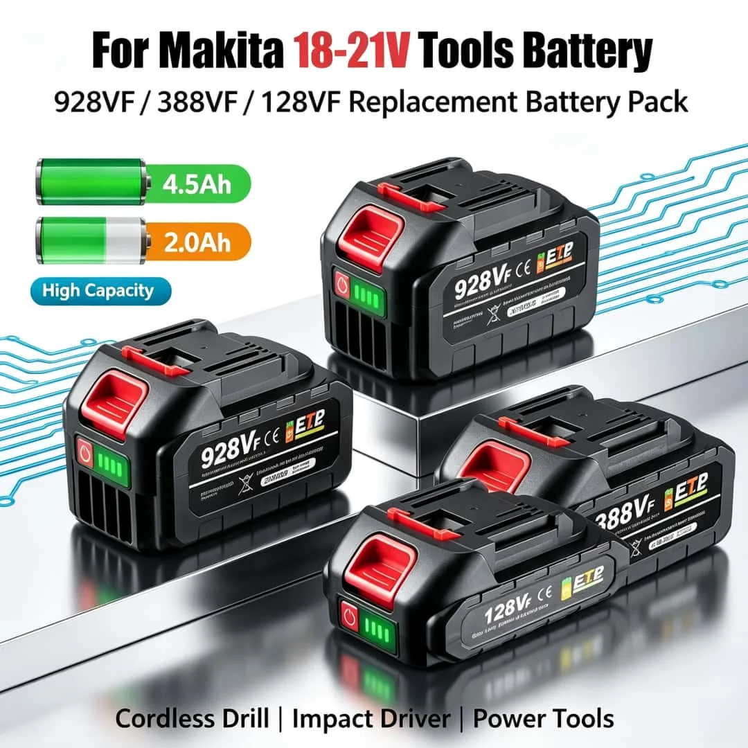 21V 928VF Battery 4.5Ah 3.0Ah 388VF 128VF Large Capacity Rechargeable Lithium Compatible With For Makita 18V Electric Power Tool