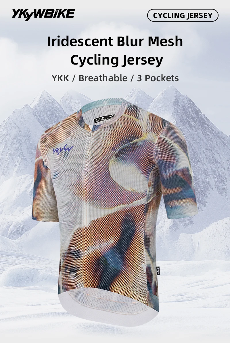YKYWBIKE 2026 Herren Radtrikot Kurzarm Sommer Rennrad Kurzes Shirt Fahrrad-Oberteil Trikot MTB Maillot Ciclismo Bekleidung – Detail 2