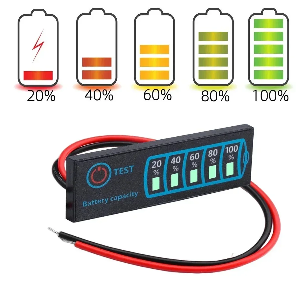 2S-8S 18650 Li-Ion Lipo Litio 5-30V Acido Indicatore del livello della batteria Tester Display LCD Misuratore di capacità del modulo