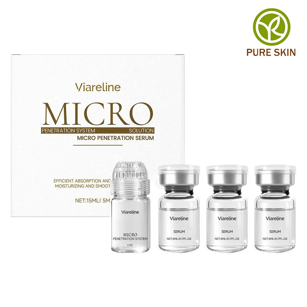 Viareline Collagen Anti-Aging Essence Set Hydrating Firming Pore-Cleaning Moisturize Skincare Essence Gentle Skincare