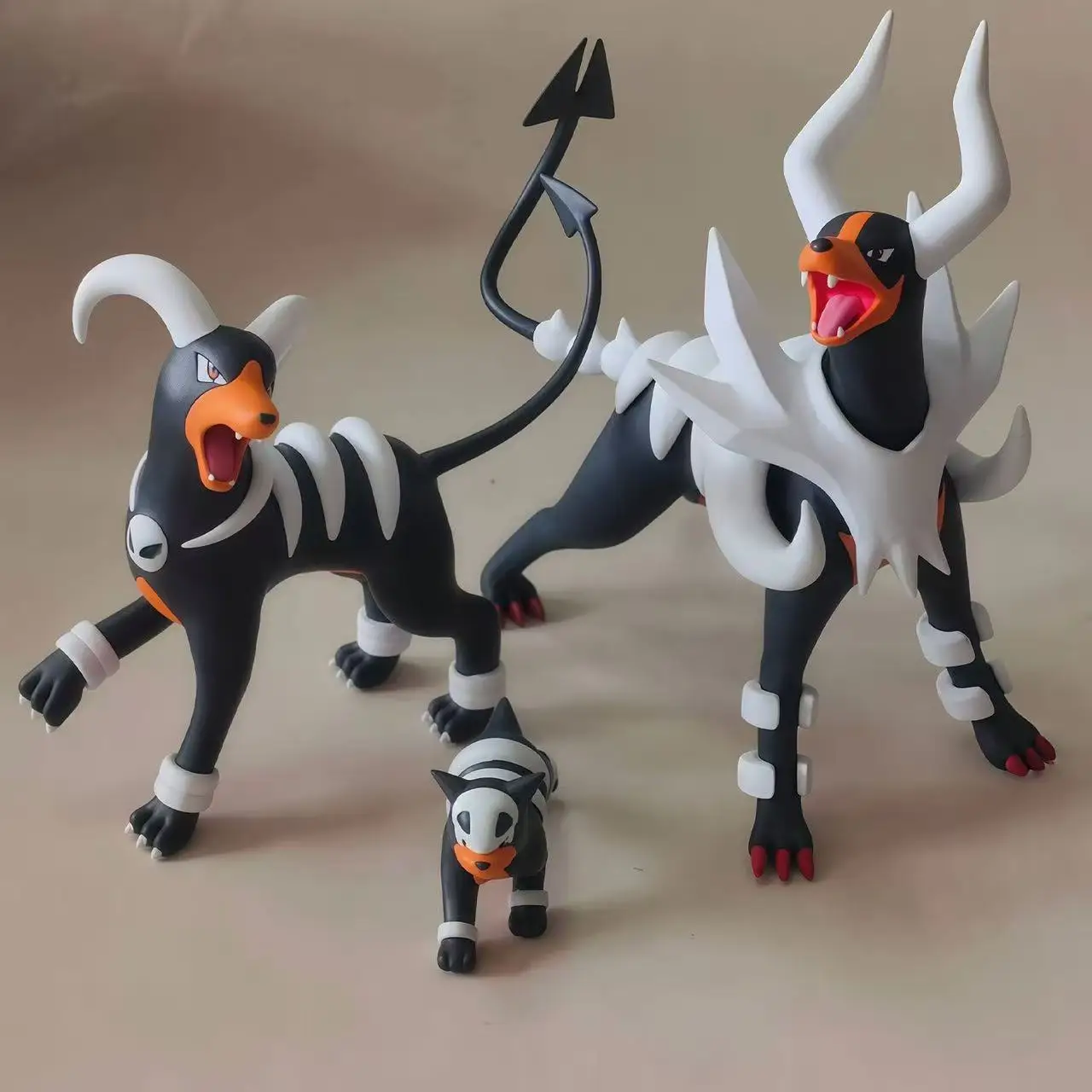 

Carrtoon Anime Pokemon Figure Houndoom Evolutionary Action Figures Pvc Collection Model Toys For Gifts