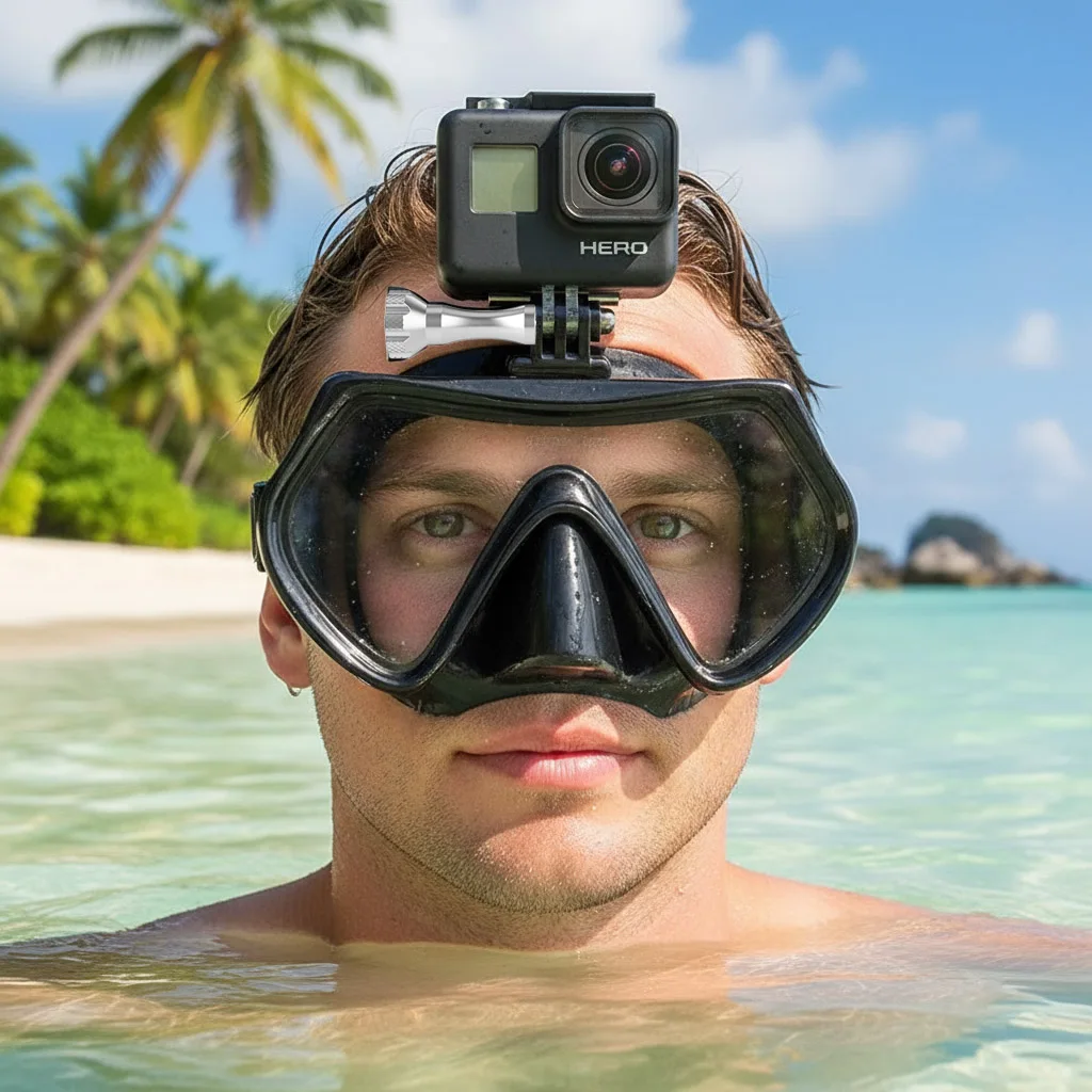 

Маска для дайвинга для всех камер GoPro Hero, с противотуманным спреем, HD, для подводного плавания, подводного плавания, фридайвинга