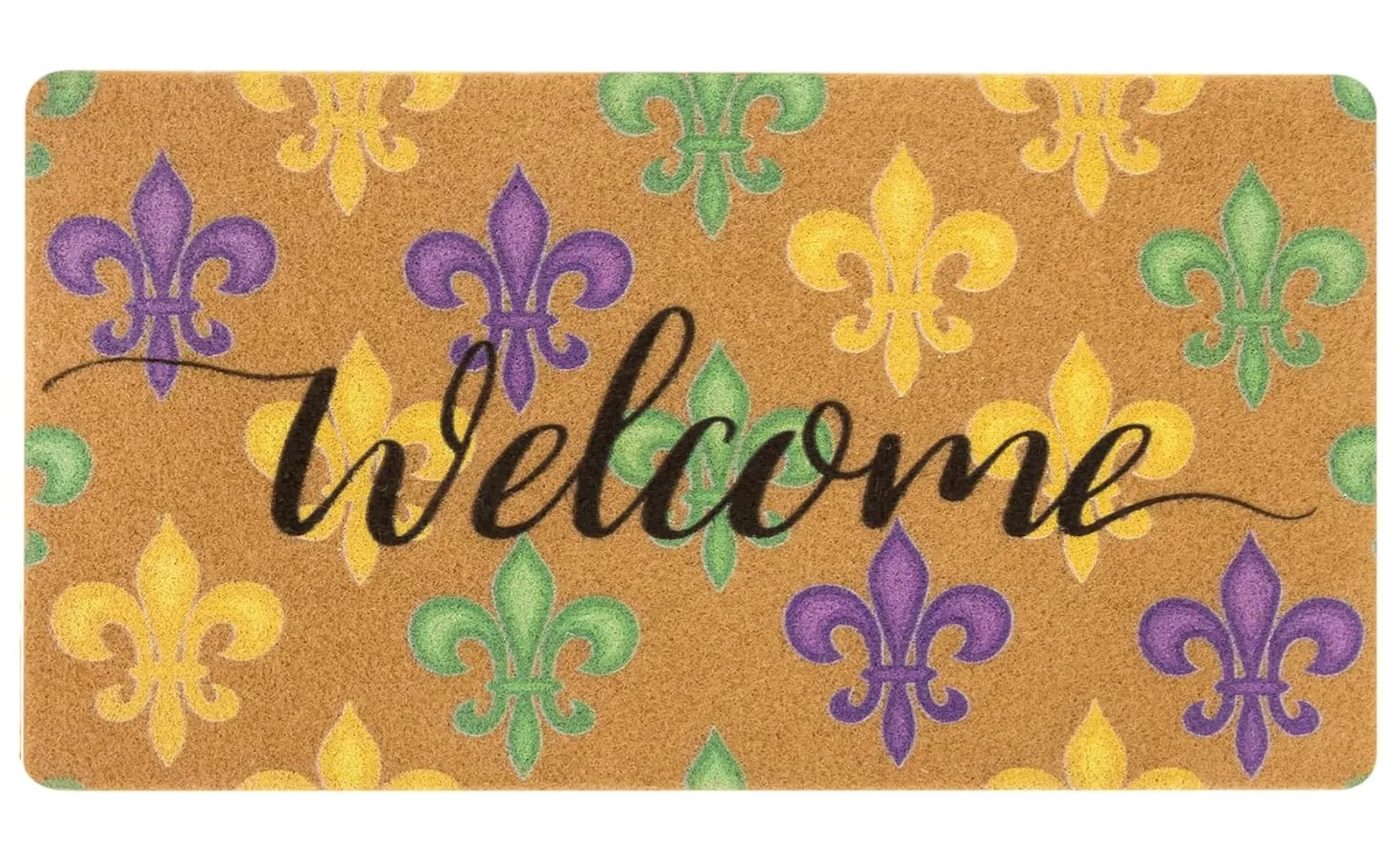 

Коврик Welcome Fleur De Lis с красочным узором, нескользящий напольный коврик для прихожей, декор для дома