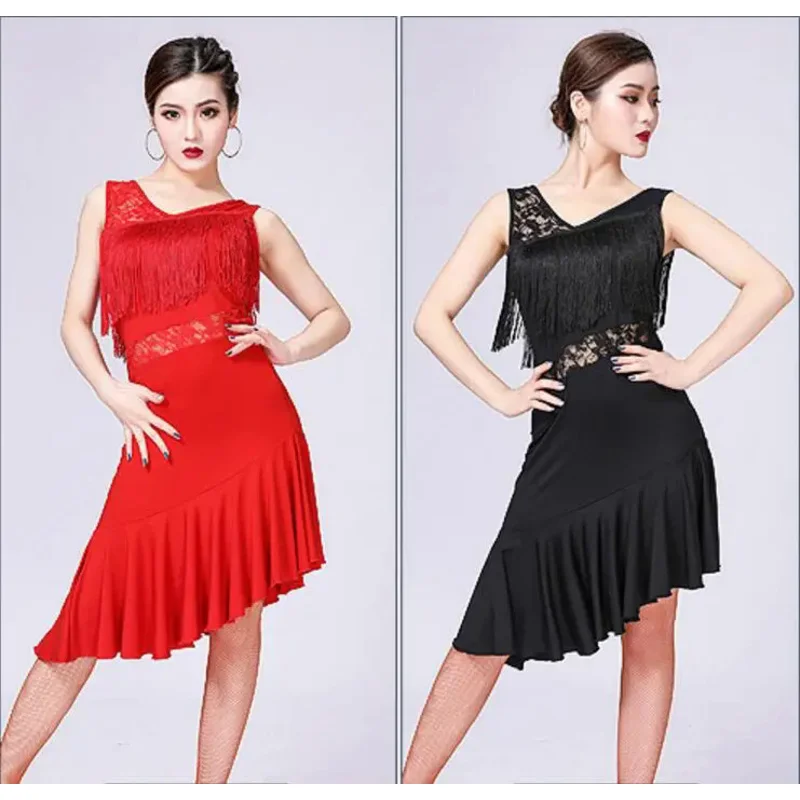 High quality Latin dance dress women/girls/Lady new sexy fringe salsa/ballroom/tango/dad/samba/Latin dresses for dancing