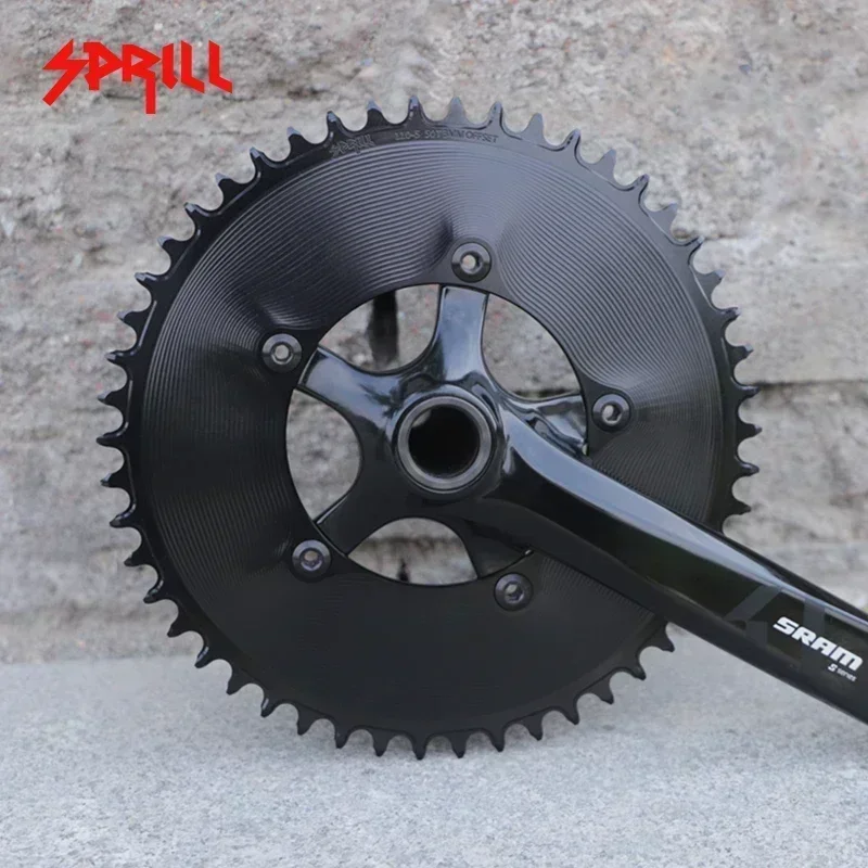 PASS QUEST SPRILL 3mm offset 110BCD (5-bolt AERO) Round Narrow Wide Chainring