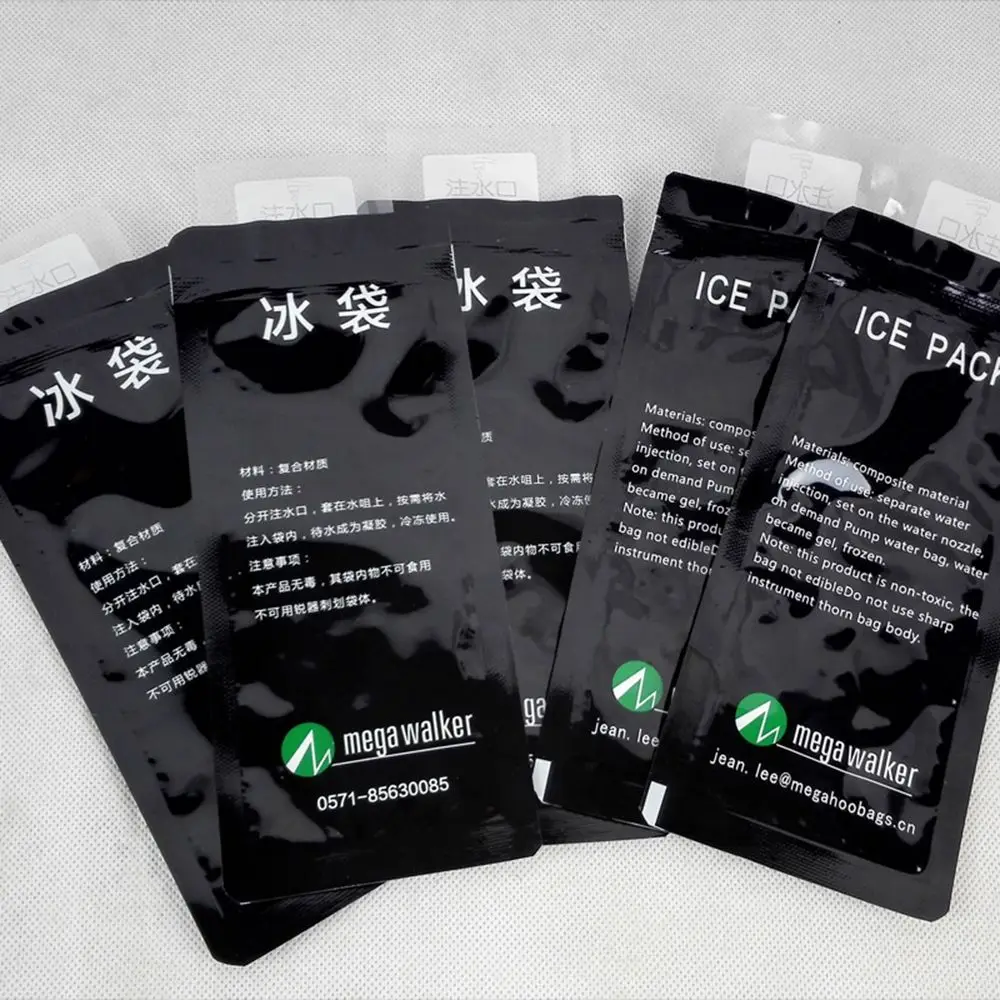 10pcs Water Injection for Restaurant Takeout Drinks Refrigeration Keep Food Fresh Cold Compressed Cooler Bag Ice Pack