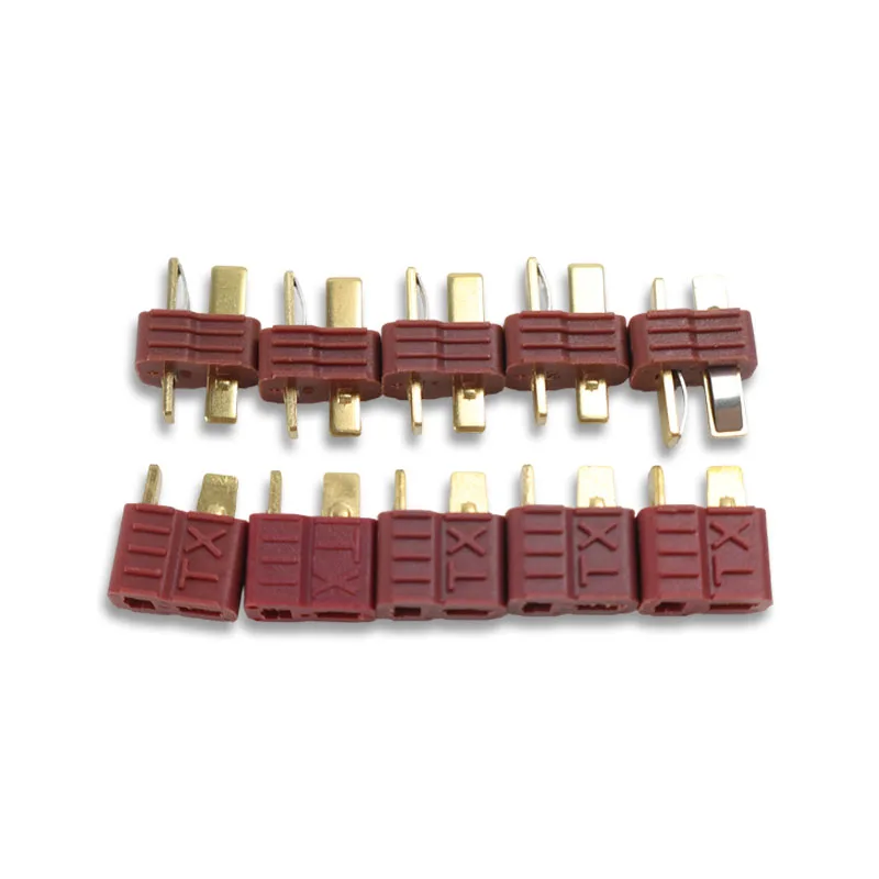 5/10 Paar rutschfeste Deans-Stecker T-Buchse/-Stecker für RC Lipo-Akku ESC Helikopter Moto FPV Drohne Quadcopter