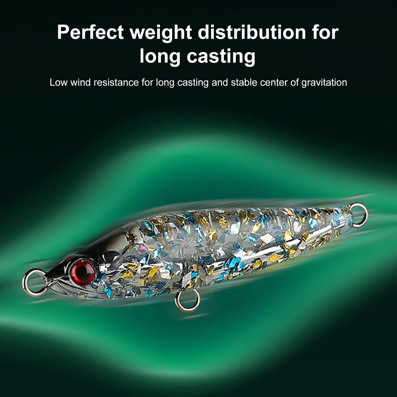 

Набор из 3 блесен для ловли басса с блестками, для пресноводной и морской рыбалки в озерах, реках, водохранилищах и прибрежных зонах