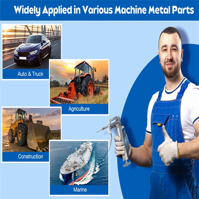 محول الشحوم بفوهة الإبرة الضيقة مع طرف فولاذي مقوى، موزع شحم الأنف بإبرة مع خيط NPT مقاس 1/8 بوصة سهل الاستخدام