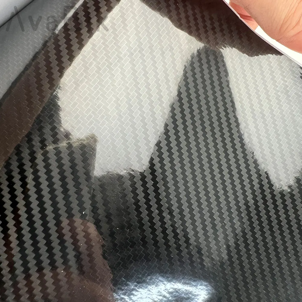 

Super Gloss 5D Carbon Fiber Vinyl Wrap Waterproof Foil Film For Vehicle Decal Laptop Phone Cover Motorcycle PVC DIY Skin Styling