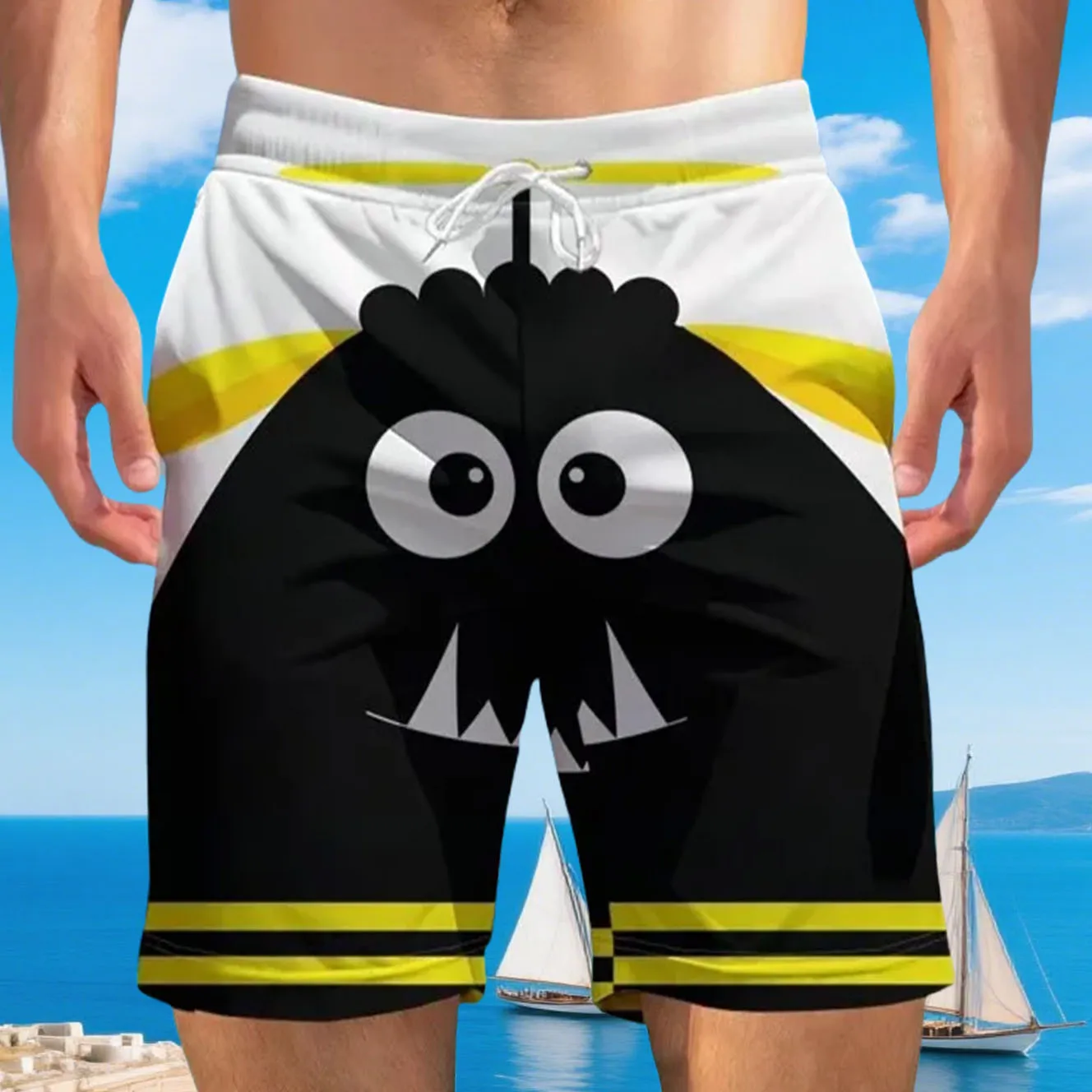 

25 Fashionable Men/women 3D Printed Summer Beach Shorts Street Vacation Casual Shorts Quick Drying Comfortable Motorcycle Shorts