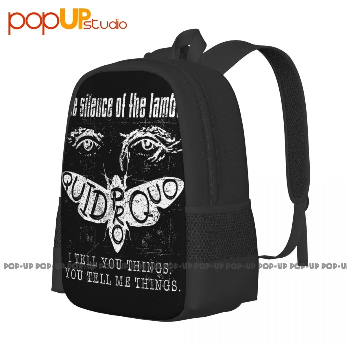 Silence Of The Lambs Quid Pro Quo Hannibal Lecter I Tell You Thing Backpack Large Capacity Backpack Art Print