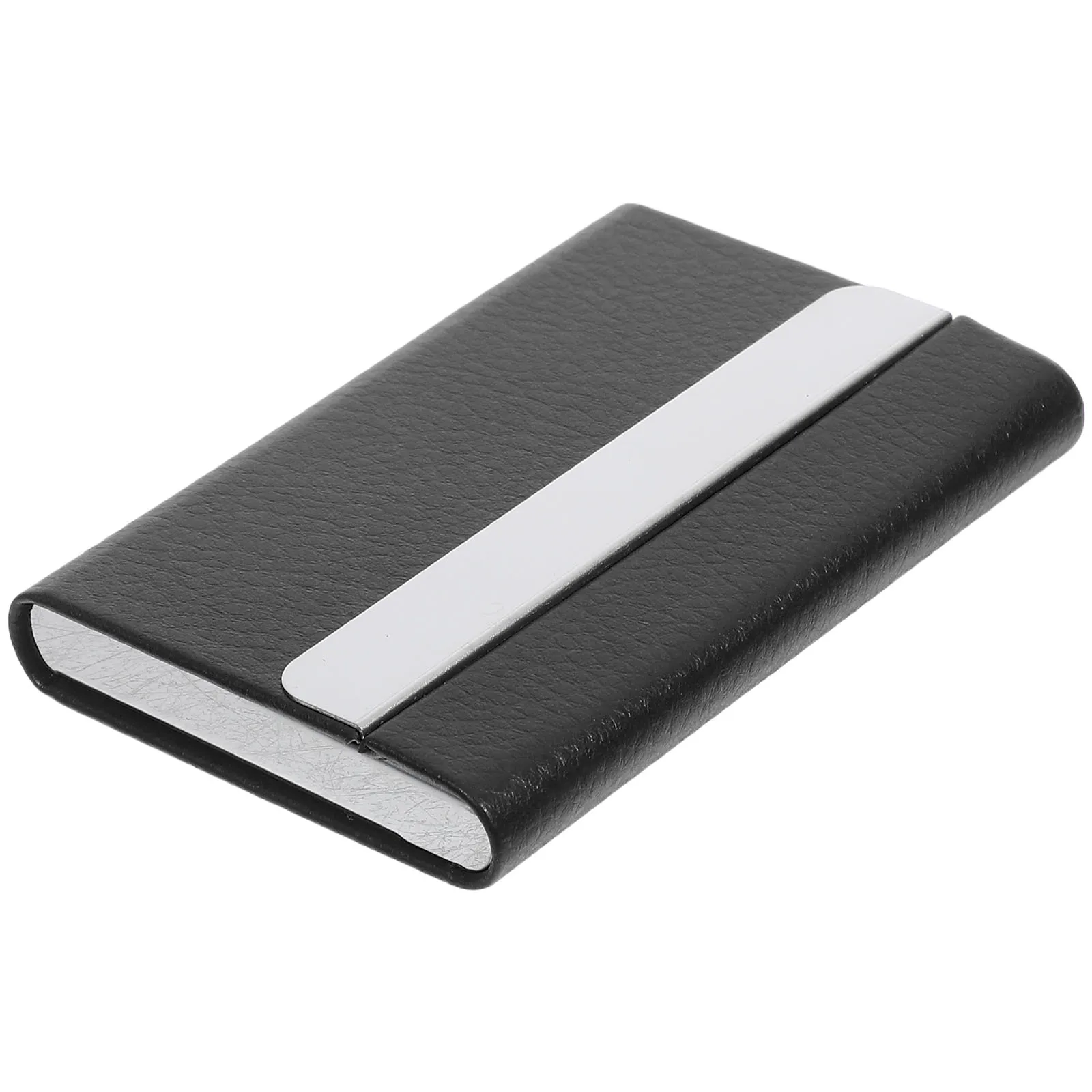 

Stainless Business Holder Compact Organizer Case For Men Women Portable Wallet Pocket Storage Box Magnetic Closure