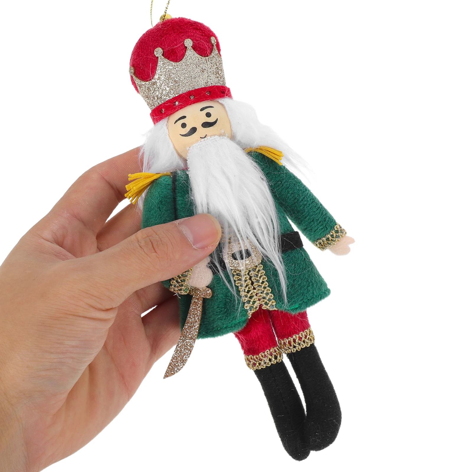 

Nutcracker Soldier Christmas Ornament Holiday Stuffed Crafts Tree Ornaments Decorations Fabric Cake Topper