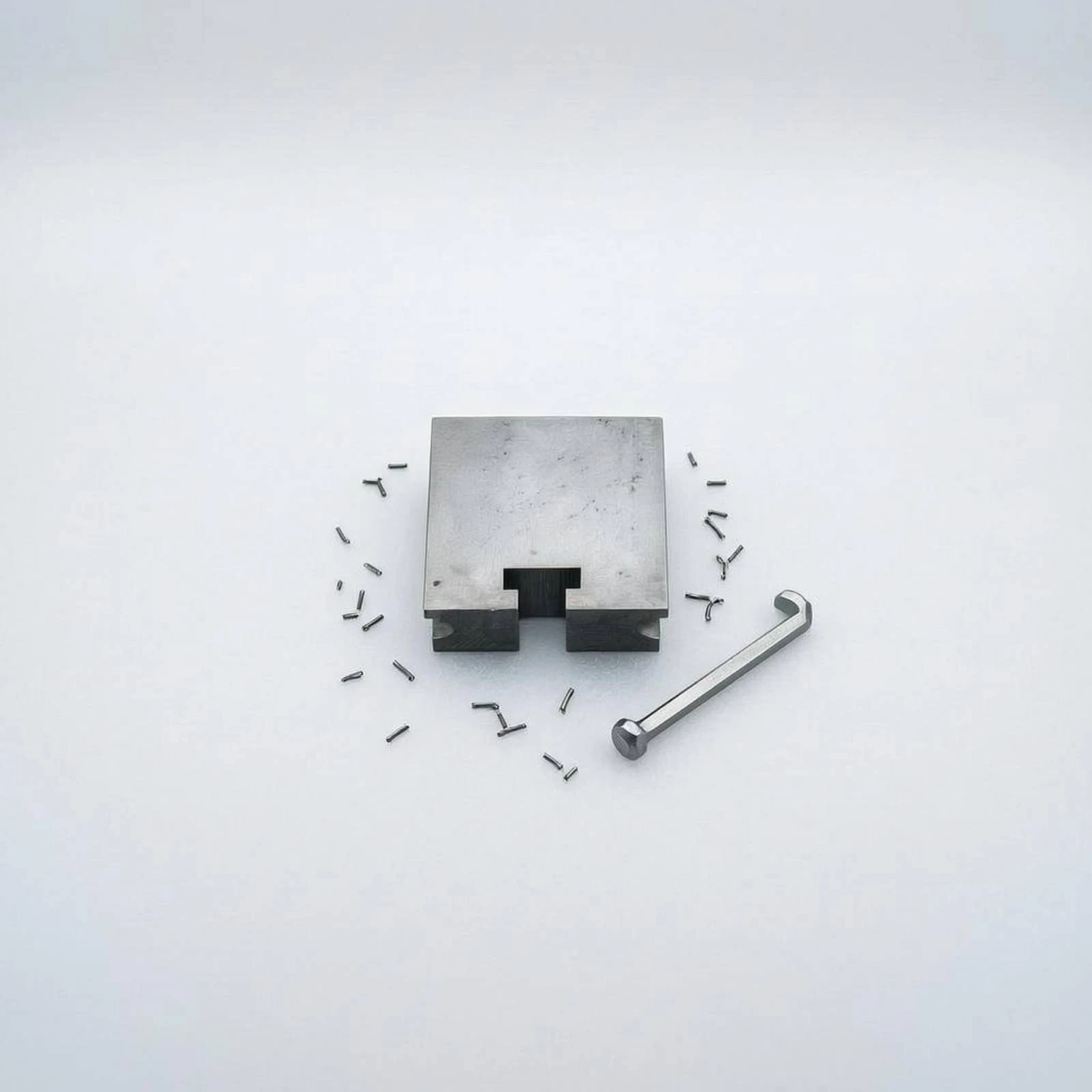 Machining Clamp Block Chrome Steel Drilling Clamp Jaw Clamping Fixture Solid Metal Small Parts for Machinists