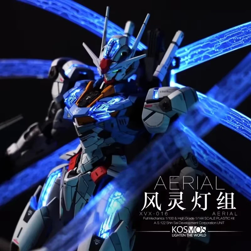 Kosmos FM 1/100 AERIAL Mobile Suit The Witch From Mercury Cool Illusory Color Lamp Group Gifts for Friends