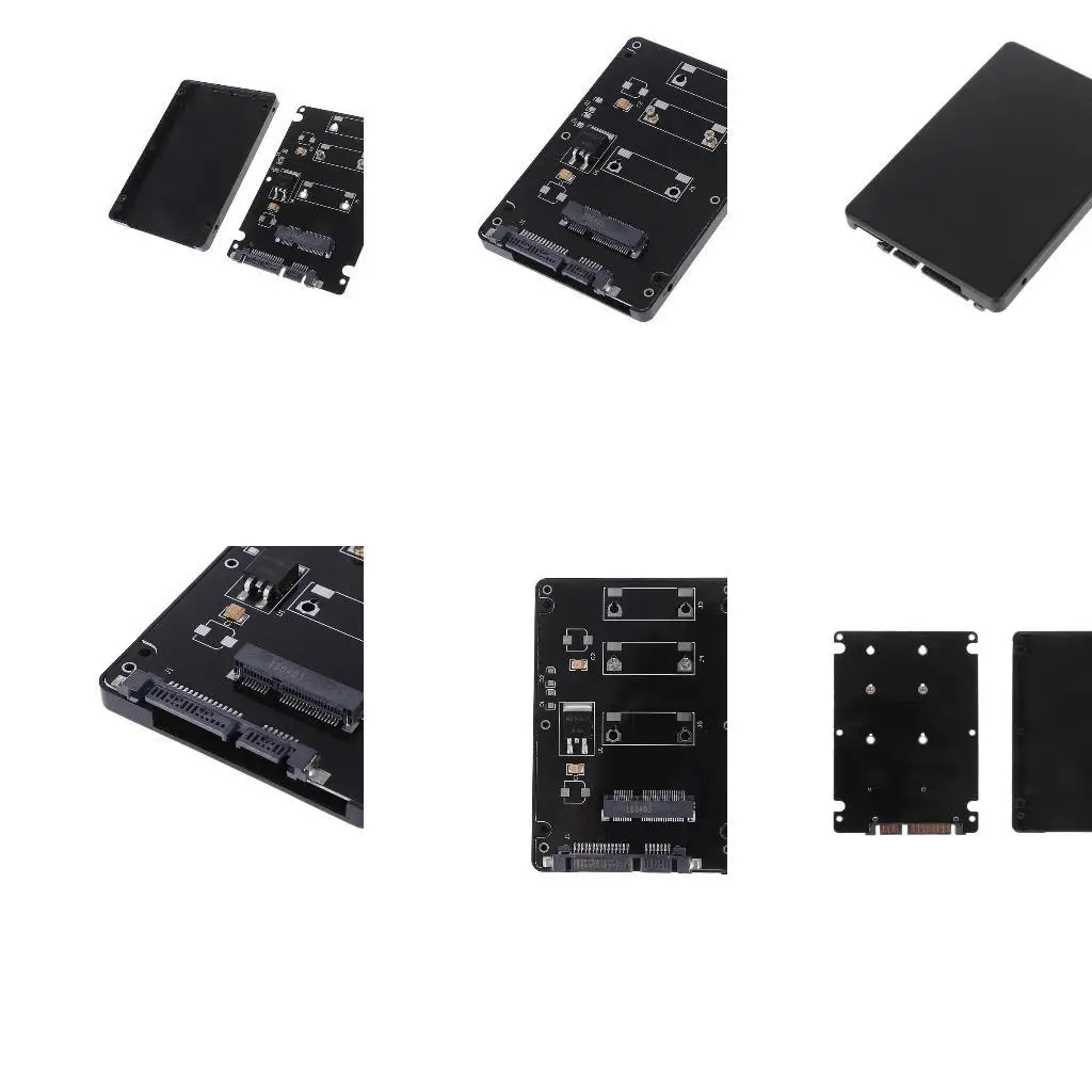 652F 1PC 7mm厚さミニPCI-E MSATA SSDから2.5 "SATAハードディスクコンバーターアダプター