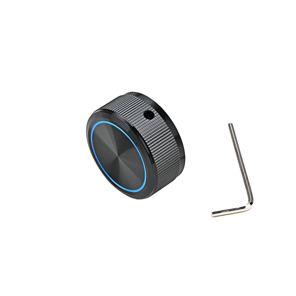 

Black Cake Line Button Anodized Surface Finish Knobs Bass Control Guitar Delicate Accessories Aluminum Knurled CNC Machined