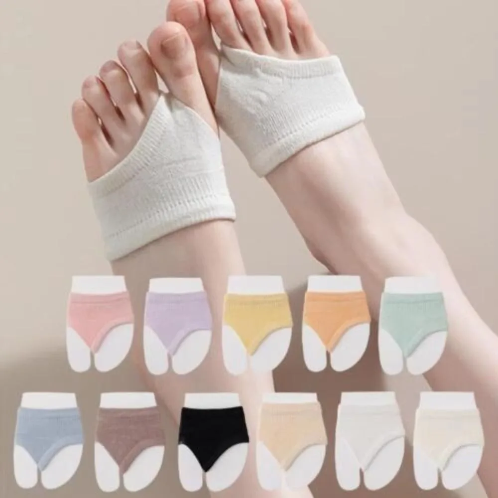 Solid Color Forefoot Pad Socks Breathable Half Foot No Show Socks Anti-Blister Skin-Friendly Women's Invisible Socks