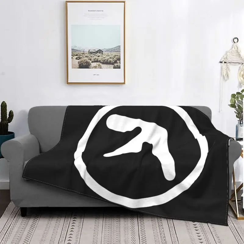 

Aphex Twin Logo Blanket High Sofa Bed All Season Faux Fur Throw Home Decotation