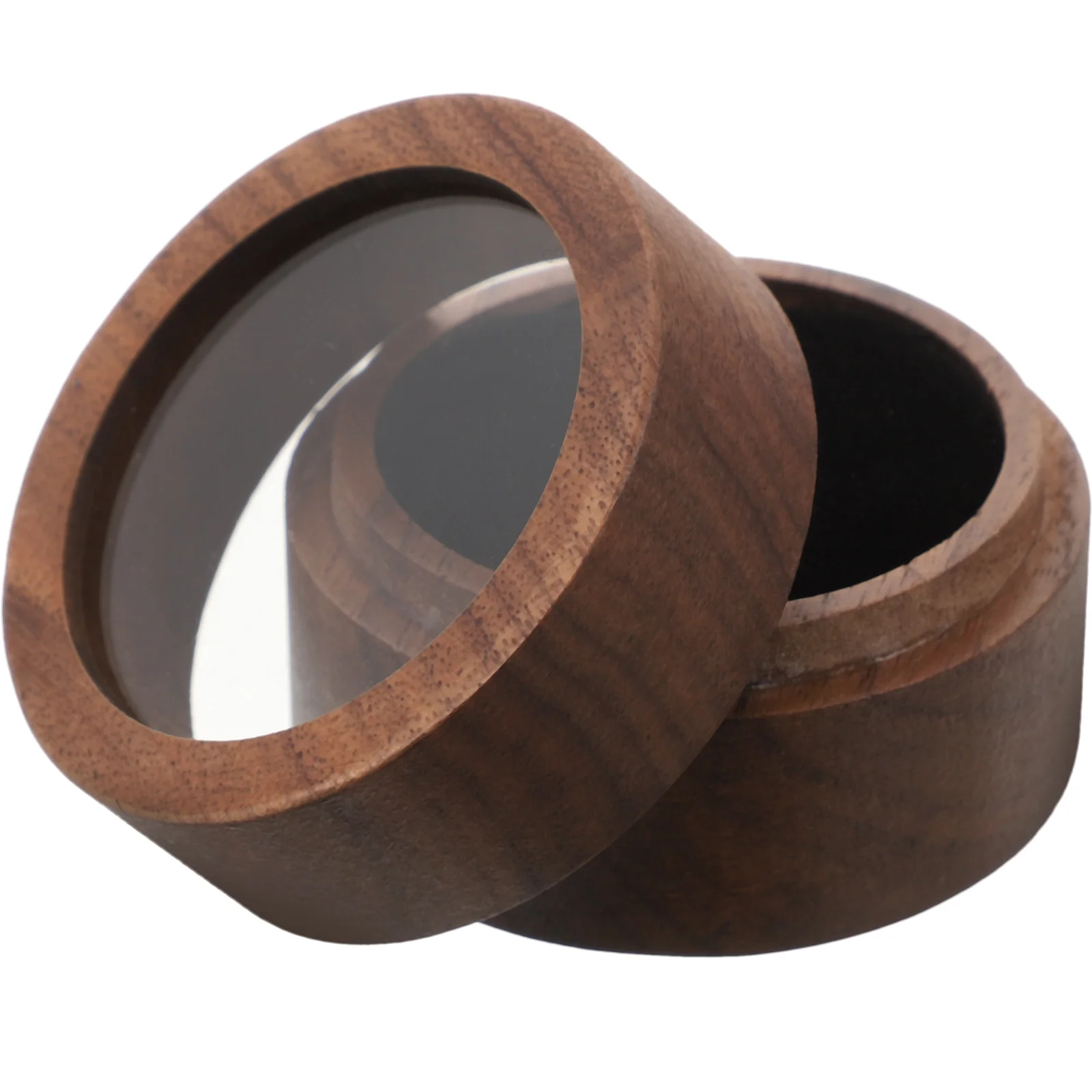 

Wood Ring Box for Wedding Engagement Jewelry Storage Holder Small Lightweight Earring Ring Boxes Holders Ceremony Decorations