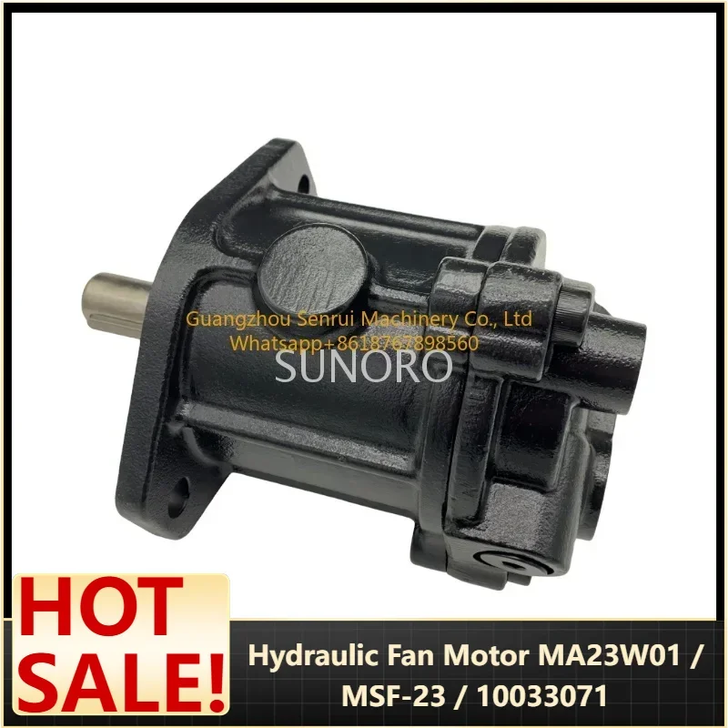 Hydraulic Fan Motor MA23W01 / MSF-23 / 10033071 – 24V Drive for 48-55t Excavators, Bolt-On, 12-Month Warranty