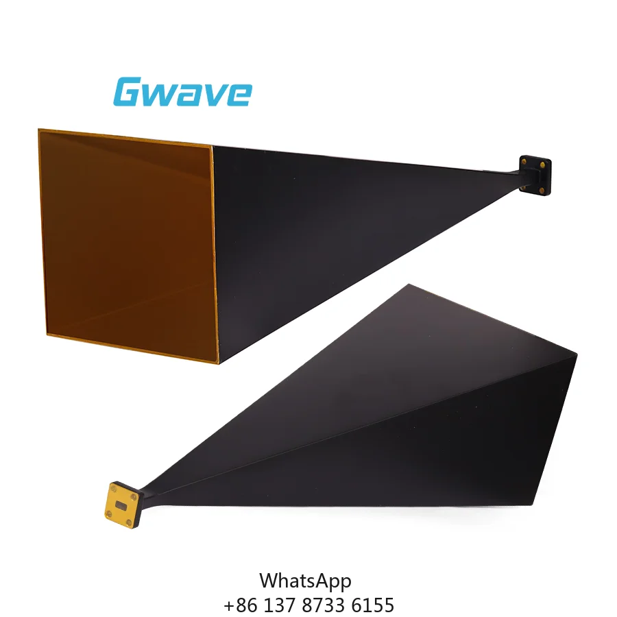 

Gwave WR-28 Rectangular Standard Gain Horn Antenna 25dBi Ka Band 26.5-40GHz With Coaxial Mounting
