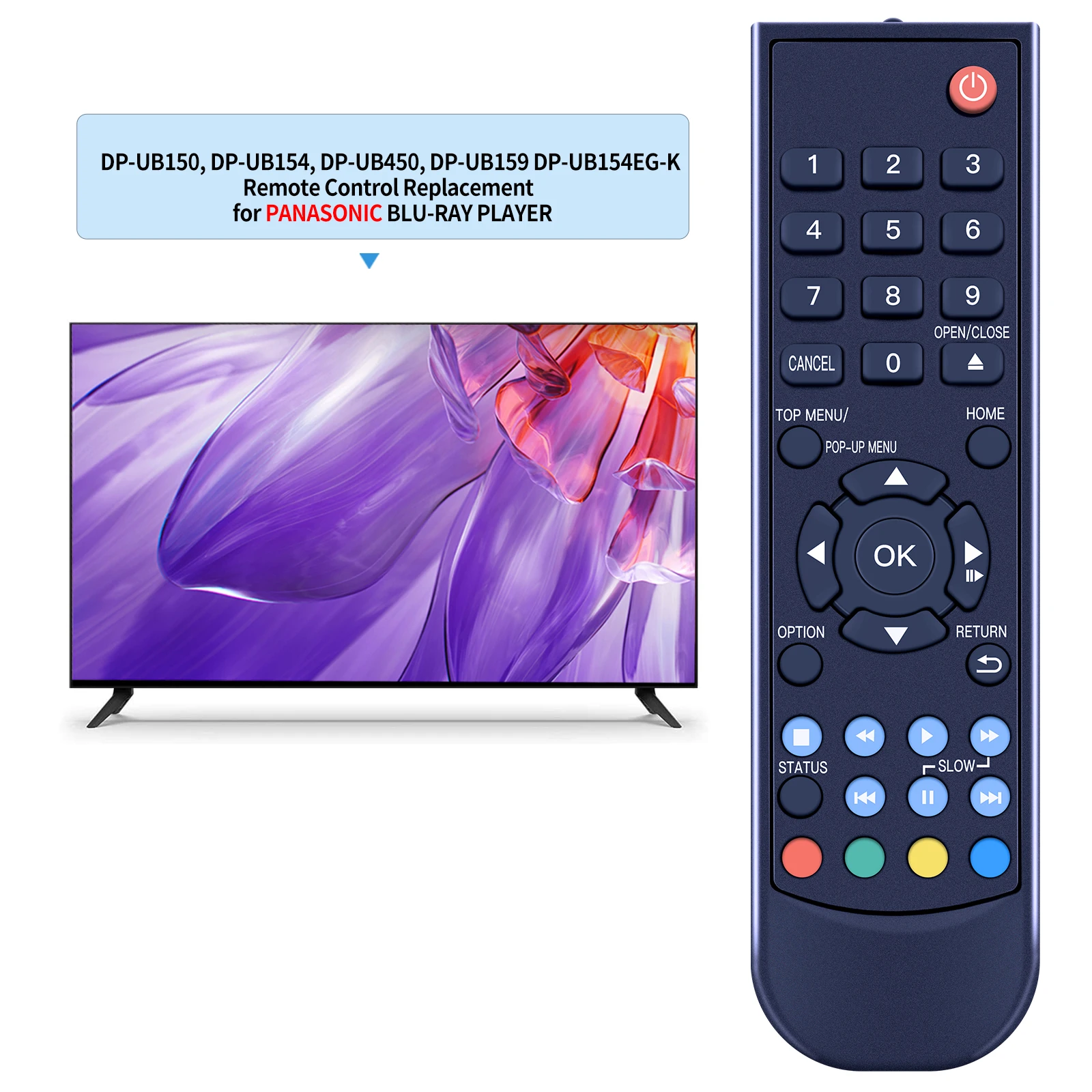 New N2QAYA000205 Remote Control for Panasonic DP-UB150 DP-UB154 DP-UB450 DP-UB159 DP-UB154EG-K BluRay DVD Player