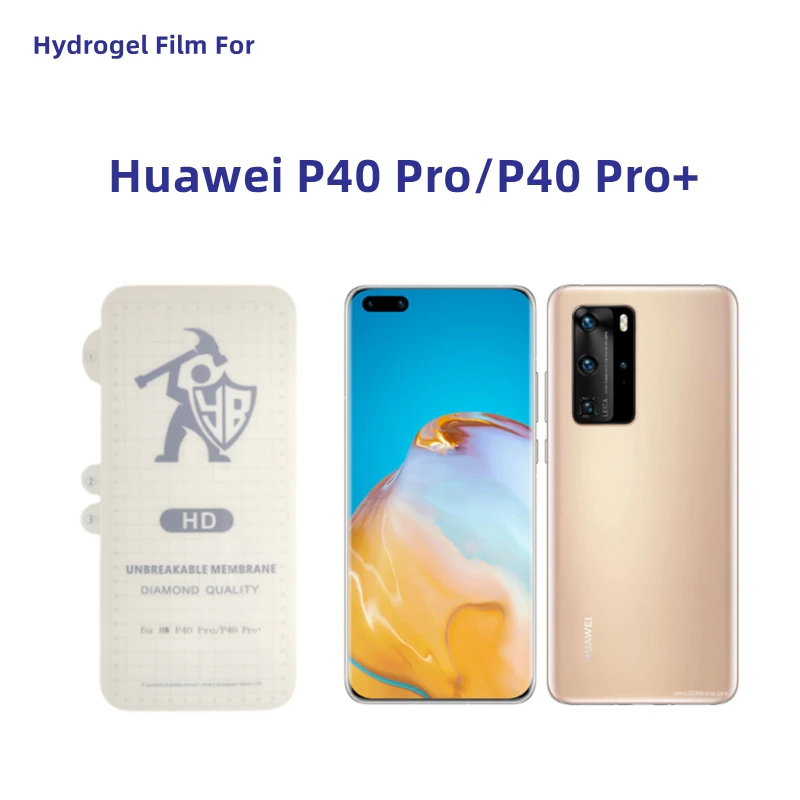 

3 шт. прозрачная гидрогелевая пленка для Huawei P40 Pro Защитная пленка для экрана Huawei P40 Pro Plus HD Защитная пленка без закаленного стекла
