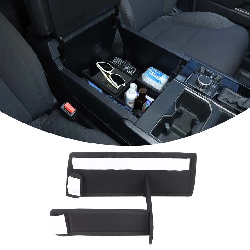 

Armrest Box Divider Center Console Organizer Tray Armrest Storage Box Partition Car Accessories For Toyota Tundra XK70 2022-2026