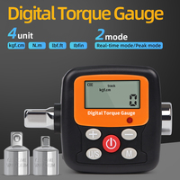 4-135N.m Digital Torque Gauge Adjustable Torque Meter kgf.cm N.m Ibf.ft Ibf.in Torque Wrench Adapter Repair Tool for Car Bicycle