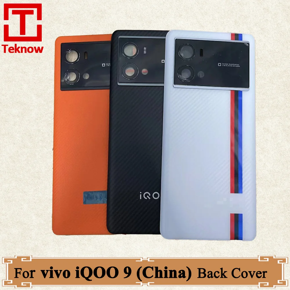 

Original Back Cover 6.78"For vivo iQOO 9 (China) Back Battery Cover V2171A Back Door Repair Replacement For vivo iQOO9 Rear Case