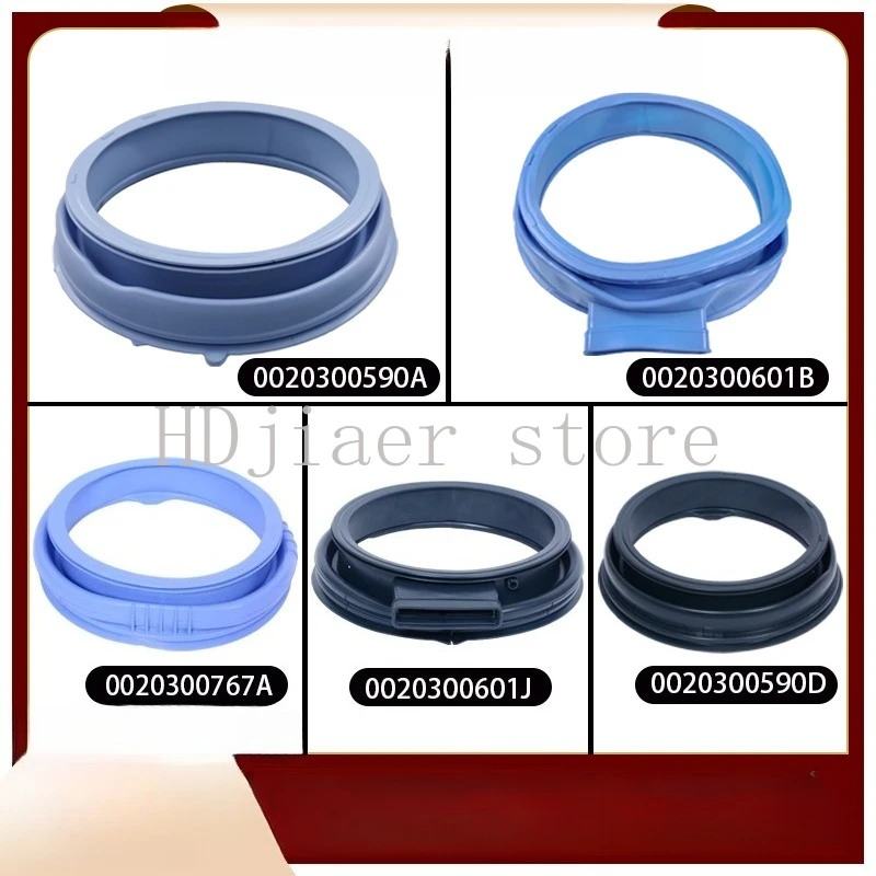 

Complete Set of Genuine Haier Front-Loading Washing Machine Spare Parts: Door Seal, Gasket, and More