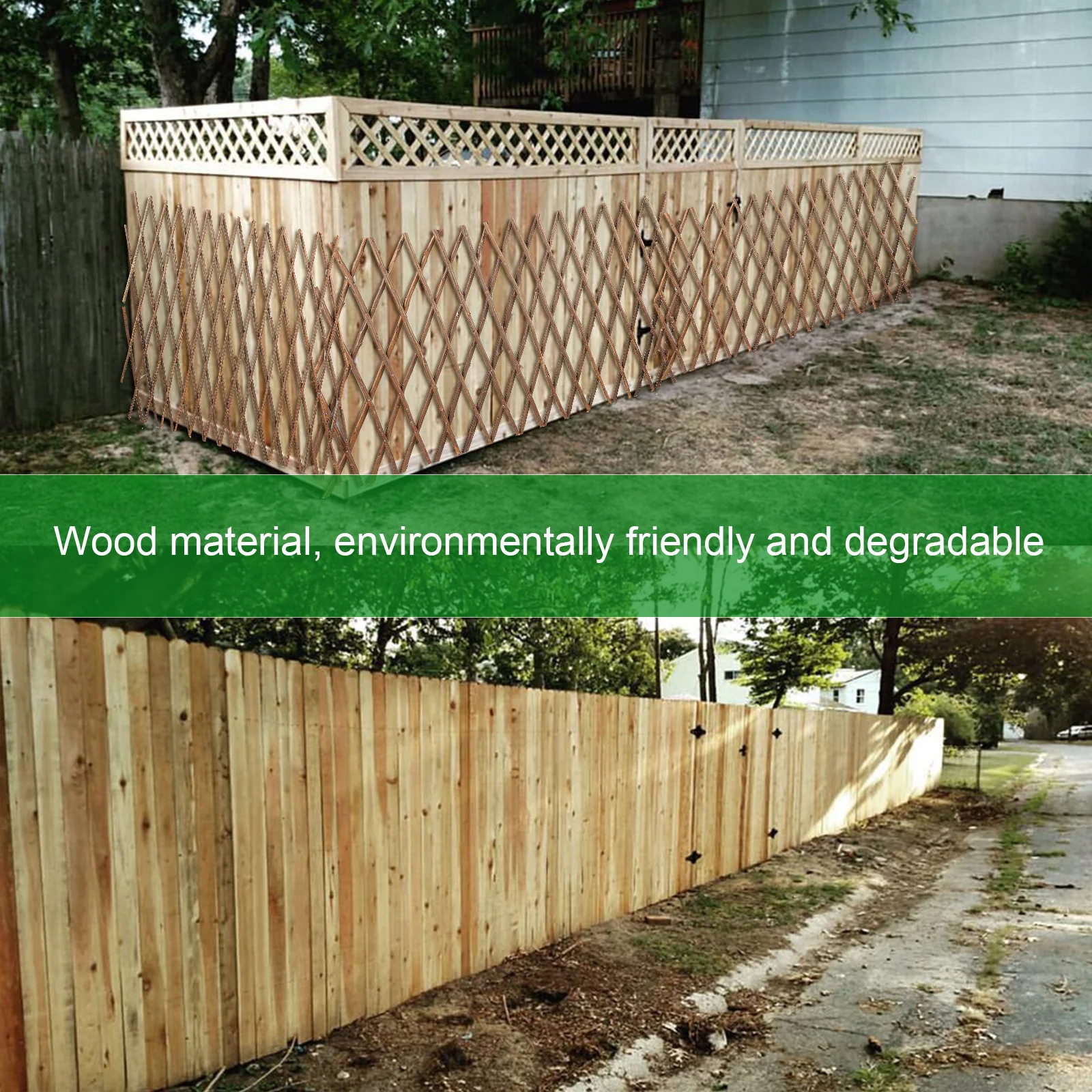 

Simulation Wooden Diy Artificial For Garden Decor Indoor Outdoor Use Fake Ornament Mini Fence Adornment Durable Eco-Friendly