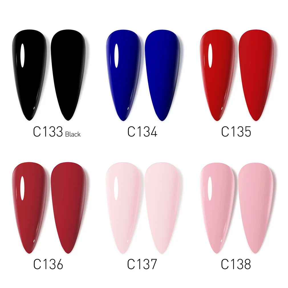 CANNI classic Pure Black Nail Gel Polish Super Long Wear Diamond Tempered Top Coat Nude Jelly Pink China Red Color vernice Gel