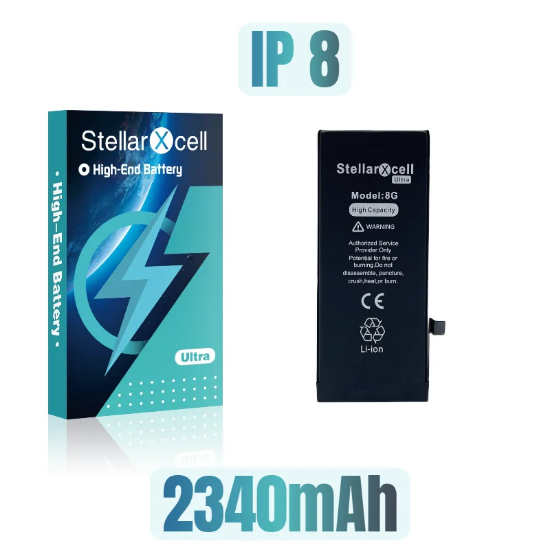 StellarXcell Ultra High capacity batterij 7037 TI voor iPhone 7 8 X XR XRMAX XS 11 12 Pro 13 mini 14 Plus 15 Pro Max met gratis gereedschap