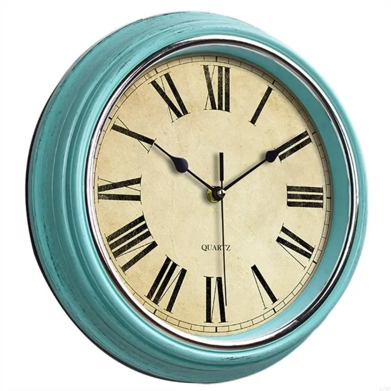 37ME Wall Clocks Non Ticking Classical Quiet Clocks Living Room Kitchen Bedroom Decor