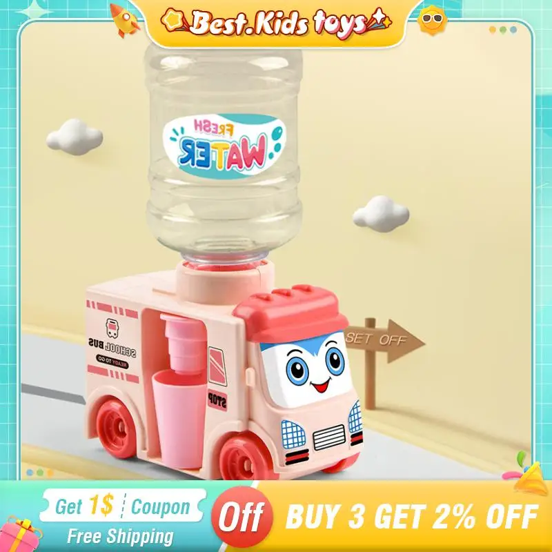 

Mini Water Dispenser Toys Cute Sliding Pull Back Car Press Water Cooler Simulate Kitchen Playing House Kids Toys BIrthday Gift