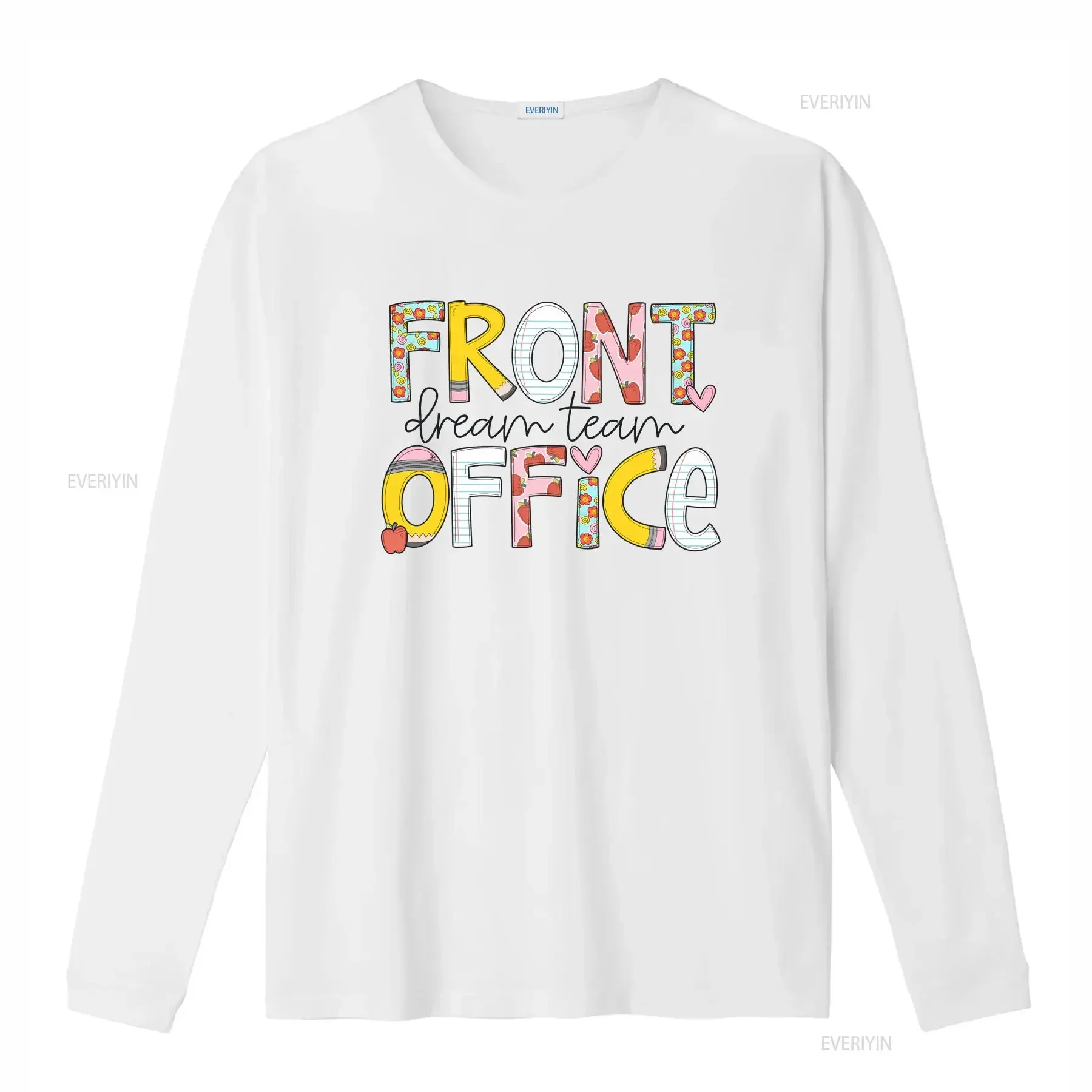 Front Office Dream Team T Shirt Administrative Assistant School Secretary Lady Squad Retro vintage Washed homme Slightly Casual